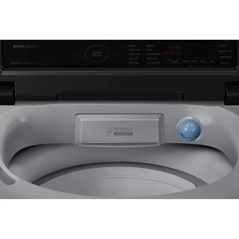 SAMSUNG เครื่องซักผ้าฝาบนพร้อมติดกล่องหยอดเหรียญ รุ่น WA10CG4545BYST ความจุ 10กิโลกรัม ระบบอินเวอร์เตอร์ ซัมซุง