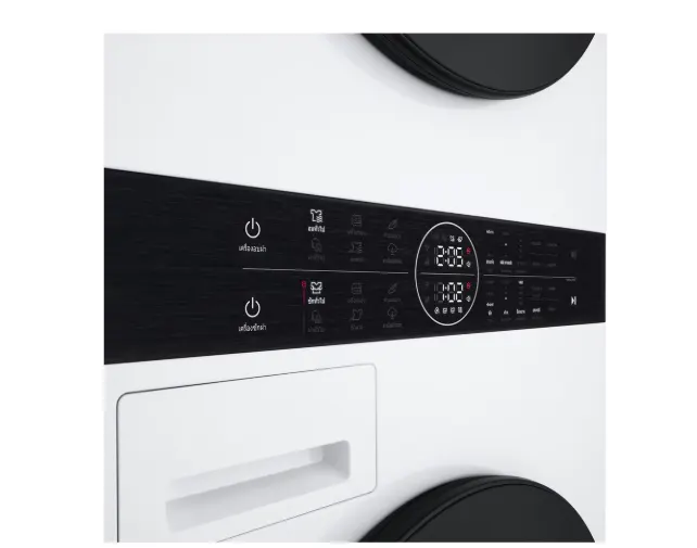 LG Wash Tower ซักผ้า 14 กก. และอบผ้า 10 กก. รุ่น WT1410NHEG ระบบ AI DD™ พร้อม Smart WI-FI control ควบคุมสั่งงานผ่านสมาร์