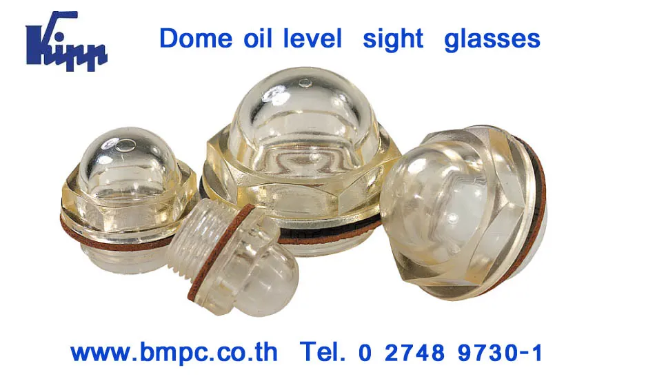 Column level gauge, Oil level indicator, oil sight glasses, Plastic oil plug, Vent screw, Dipstick, Filler neck