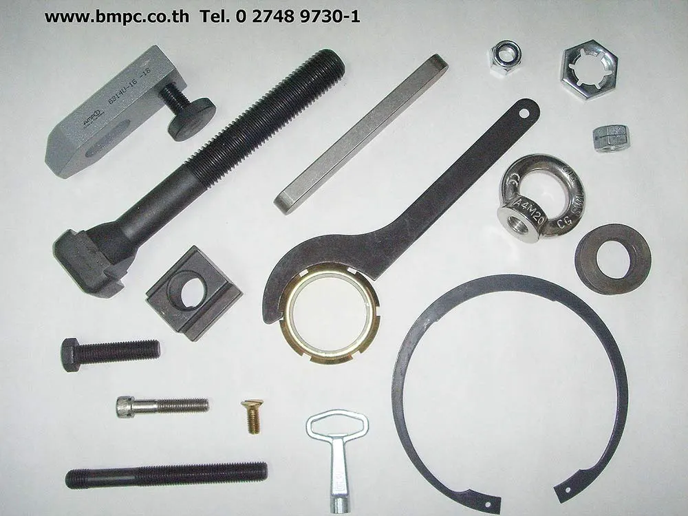 Hexagon head bolt, Bolt with flange, Shoulder screw, Set screw, screw plug, thin nut, lock nut, Castle nut, Locking disc