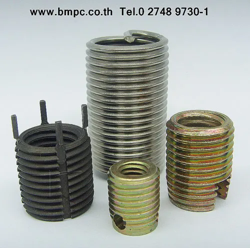 Screw insert, Hole Ensat, Self cutting  holes insert, Solid bush insert, พุกฝังเกลียว, บูชเกลียวเหล็ก, EZ bush