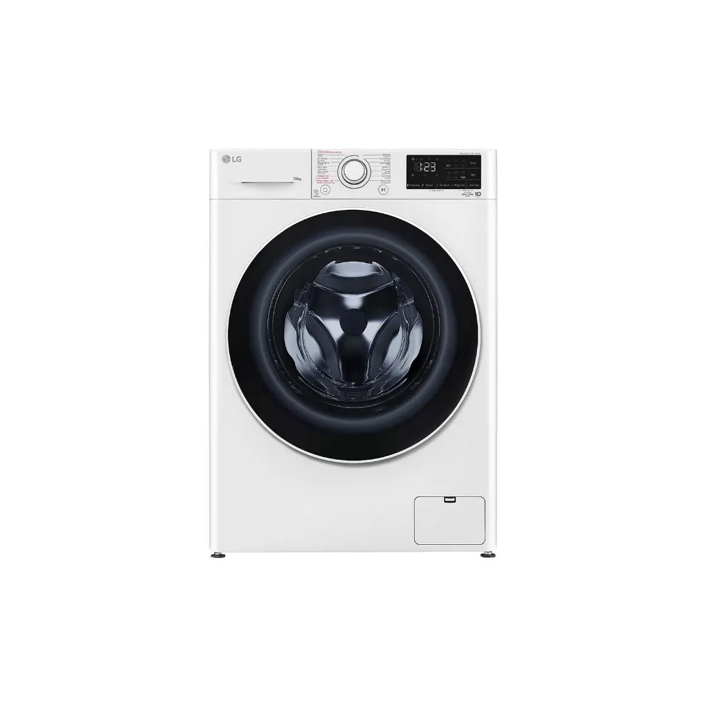 LG FV1410S5WG1 เครื่องซักผ้าฝาหน้า 10 กก AI DD ซักสะอาด ประหยัดไฟ ระบบ Inverter Direct Drive เครื่องซักผ้า LG FV1410S5WG