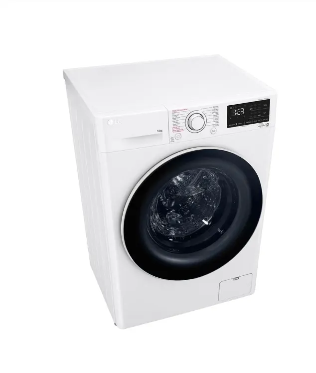 LG FV1410S5WG1 เครื่องซักผ้าฝาหน้า 10 กก AI DD ซักสะอาด ประหยัดไฟ ระบบ Inverter Direct Drive เครื่องซักผ้า LG FV1410S5WG
