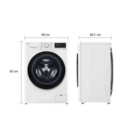 LG FV1410S5WG1 เครื่องซักผ้าฝาหน้า 10 กก AI DD ซักสะอาด ประหยัดไฟ ระบบ Inverter Direct Drive เครื่องซักผ้า LG FV1410S5WG