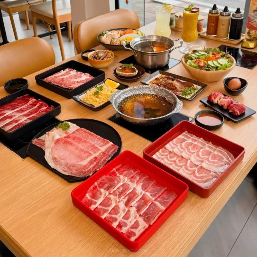 NJ Shabu Premium บางแสน อ่างศิลา ชาบูพรีเมียม เนื้อ หมู ซีฟู้ด