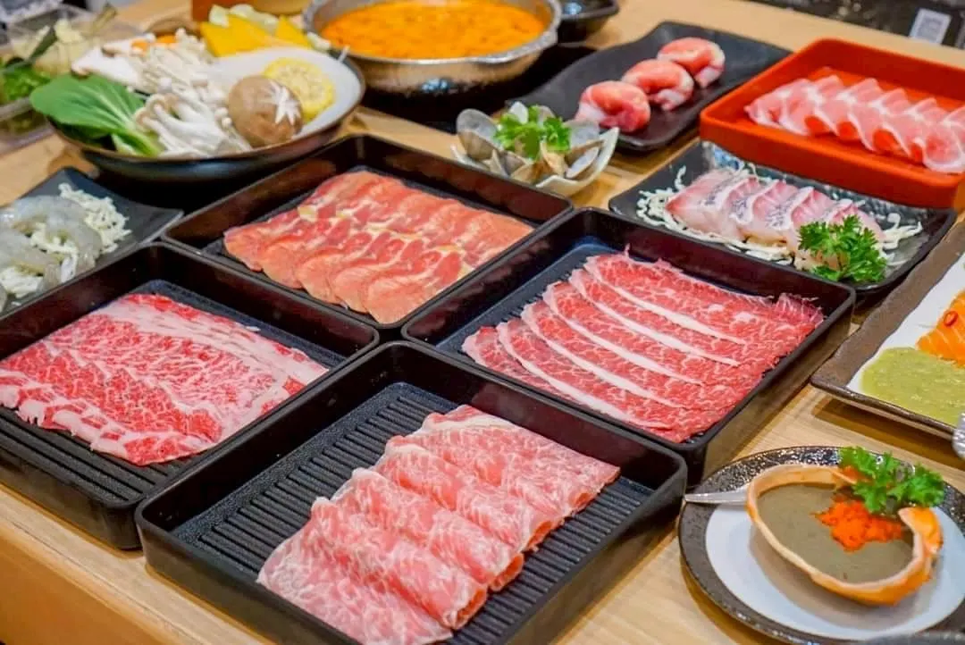 NJ Shabu Premium บางแสน อ่างศิลา ชาบูพรีเมียม เนื้อ หมู ซีฟู้ด
