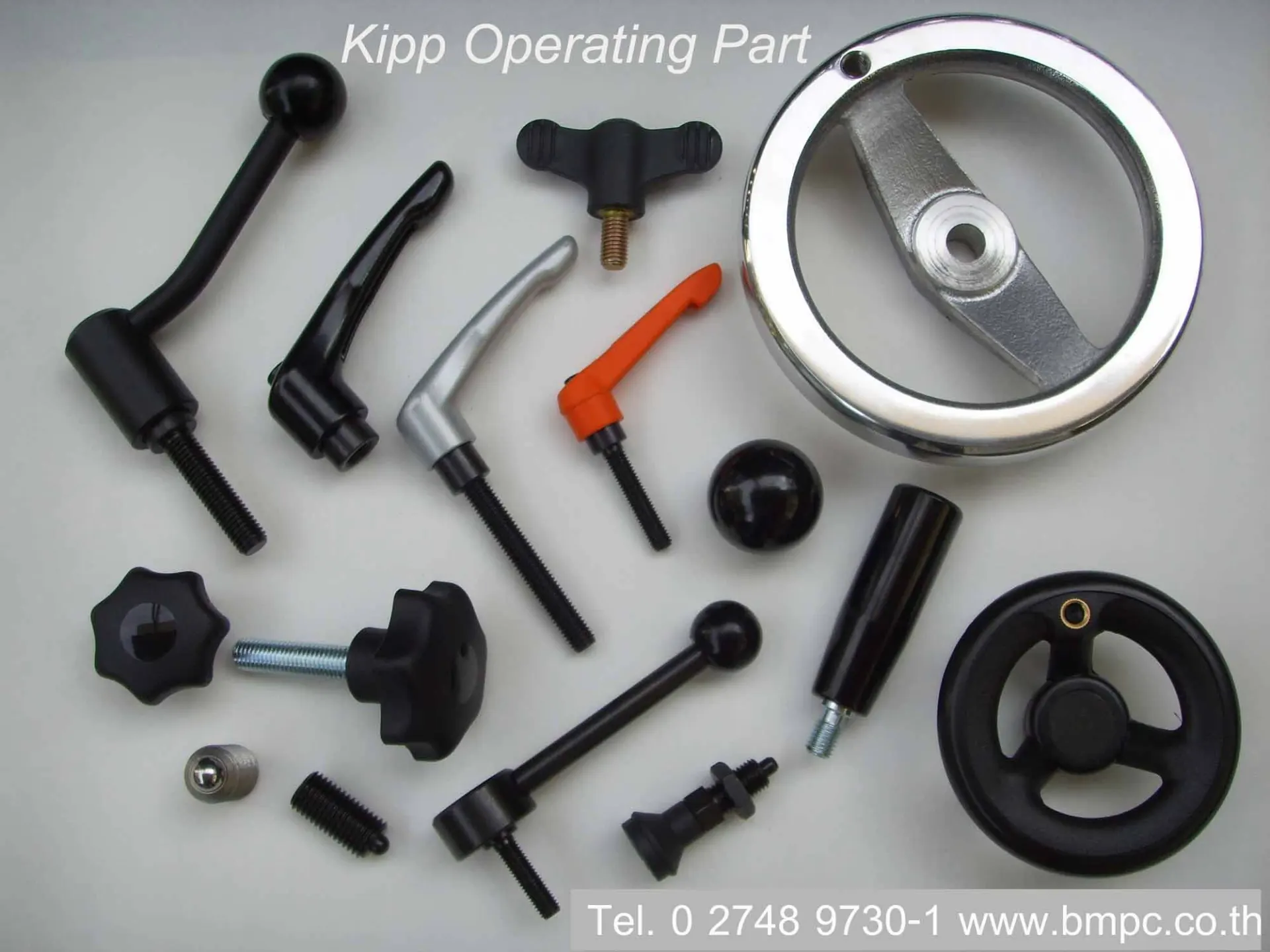 Knob, Clamp lever, ด้ามขัน, Ball plunger, สกรูตัวหนอนปลายลูกปืน, locking bolt, Hand wheel, Indexing plunger, locking