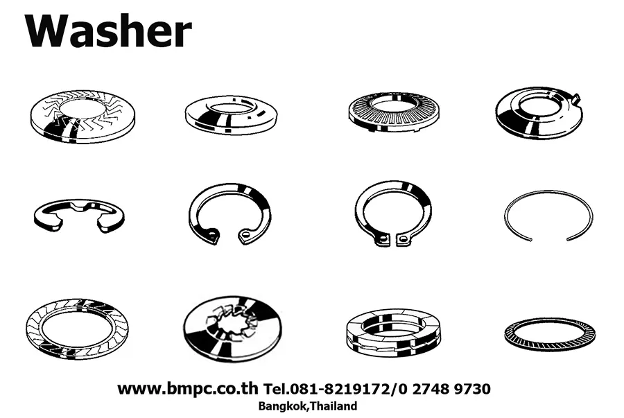 แหวนล๊อก, Snap ring, Retaining ring, Circlip ring, แหวนล๊อกเพลา, Bore ring, Shaft ring