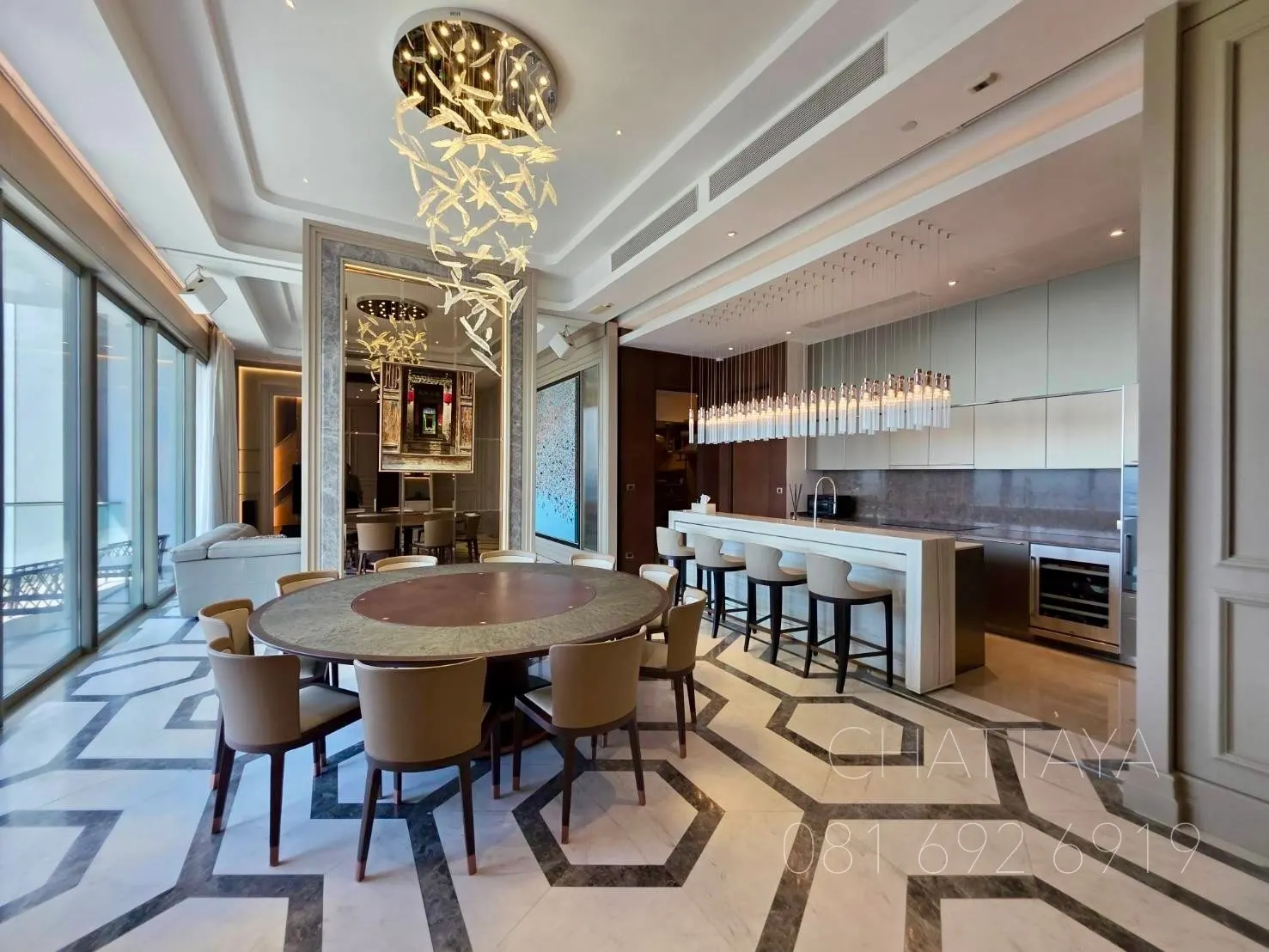 FOR SALE - THE EXTRAORDINARY PENTHOUSE The Residences at Mandarin Oriental, Bangkok 386.85 SQ.M.  3 BEDROOMS  50TH FLOOR