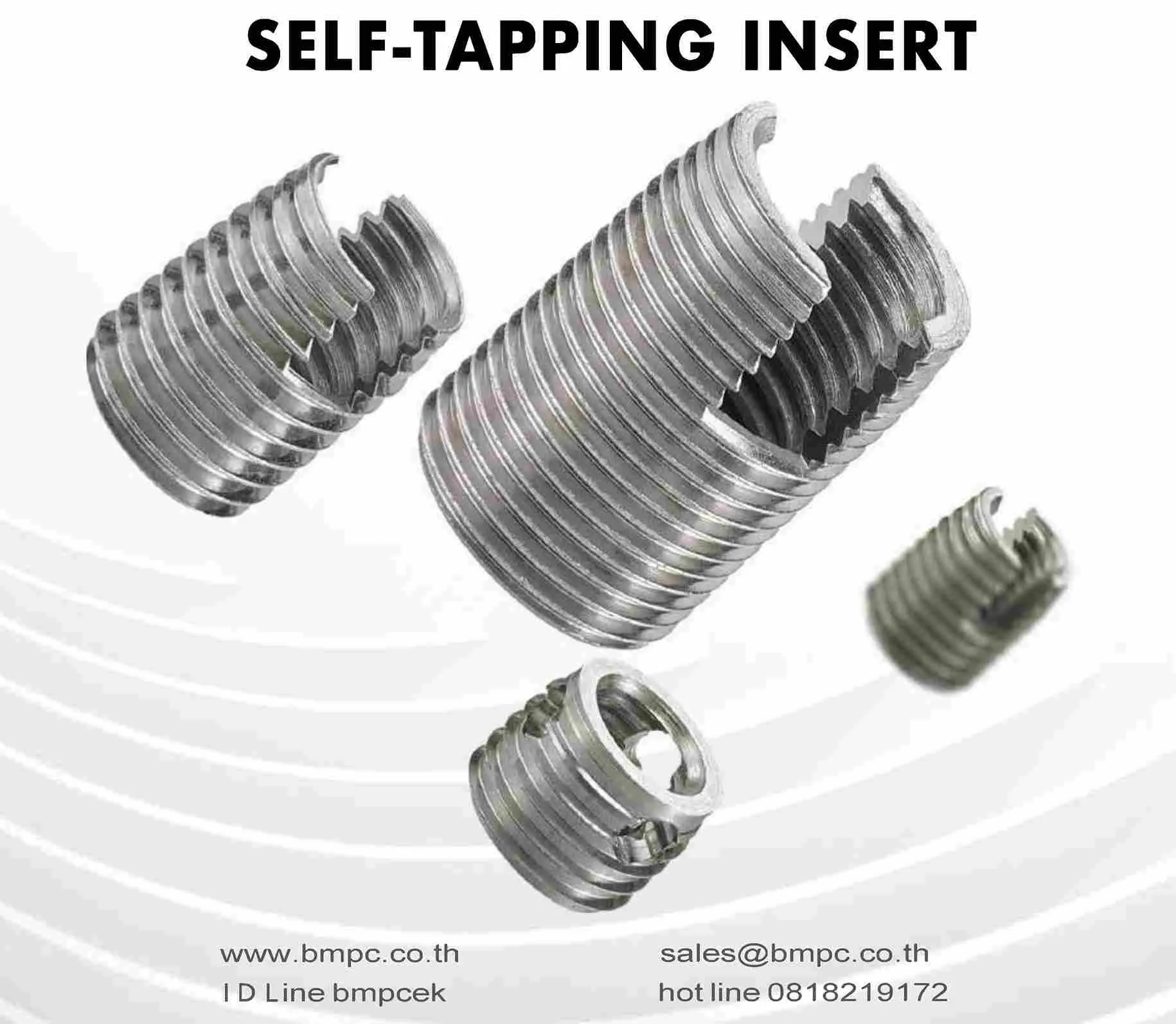 Keylock thread insert, solid bushing, thread bush, thread bush reduce, Cup spring, Bearing preload spring, Schnorr