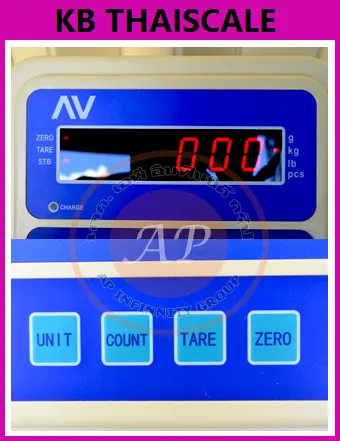 เครื่องชั่งตั้งพื้น (แท่นชั่งมีระดับน้ำ) ชั่งได้ 60kg ค่าละเอียด 5g ขนาดแท่น 40x50cm รุ่น AV Series