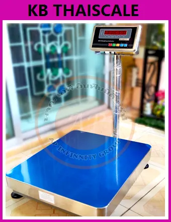 เครื่องชั่งดิจิตอลแบบวางพื้น 60 กิโลกรัม ค่าละเอียด 10 กรัม ยี่ห้อ ZEPPER รุ่น B6S Series ขนาดแท่นชั่ง 40x50cm. (หัวอ่าน