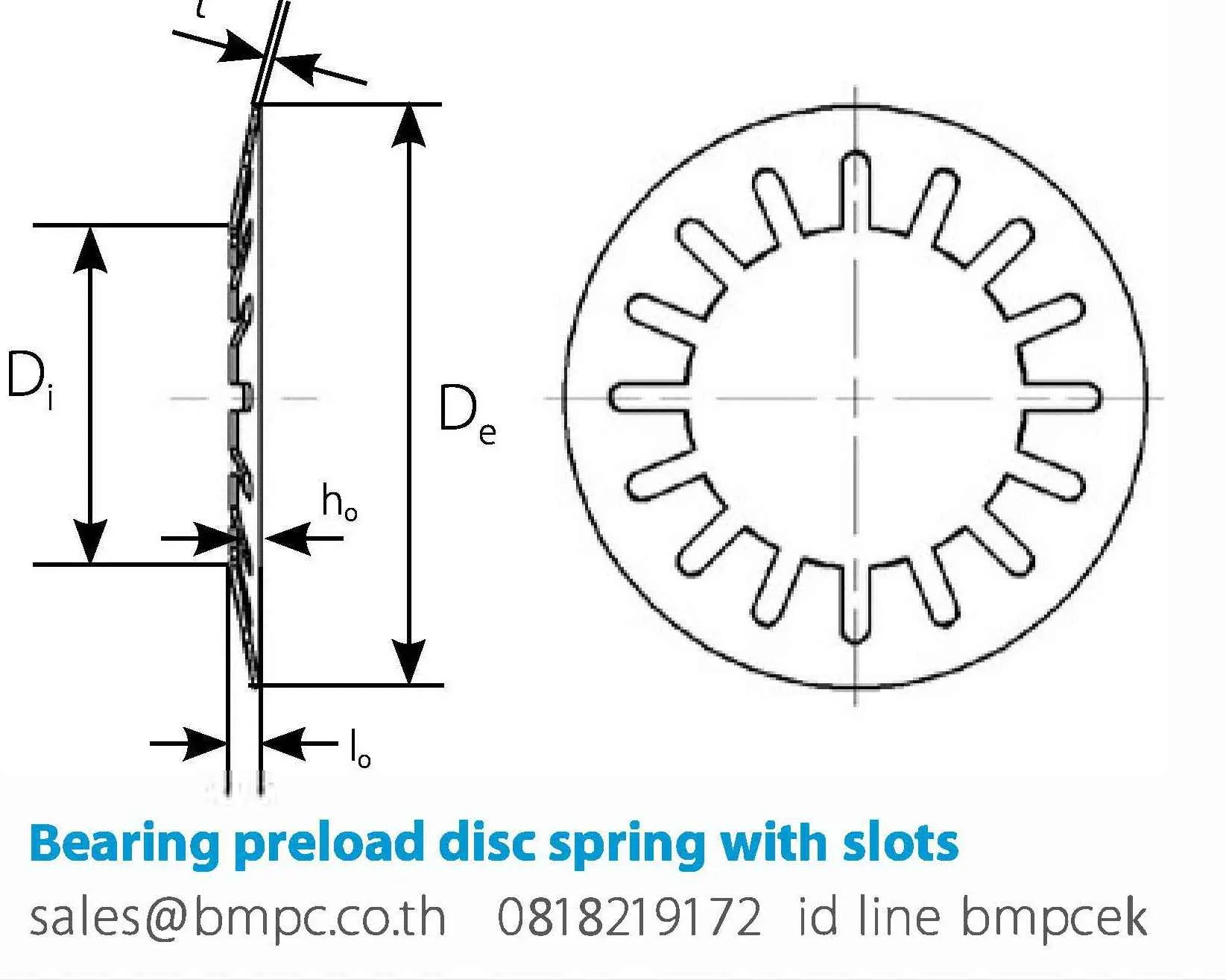 Wave spring washer, แหวนคลื่น, แหวนดันลูกปืน, แหวนกันรุน,  สปริงดลื่น, แหวนดีสสปริง, แหวนยุบมีคลื่น, Schnorr DIN2093