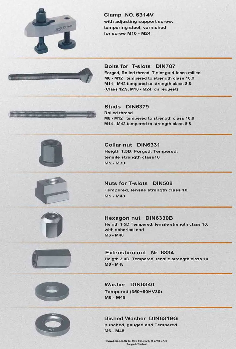 Dished washer, Spherical seat washer, DIN6319C, DIN6319D,แหวนกะทะ, แหวนโค้ง, แหวนปรับมุมน๊อต, แหวนท้องกะทะ  DIN6319G,