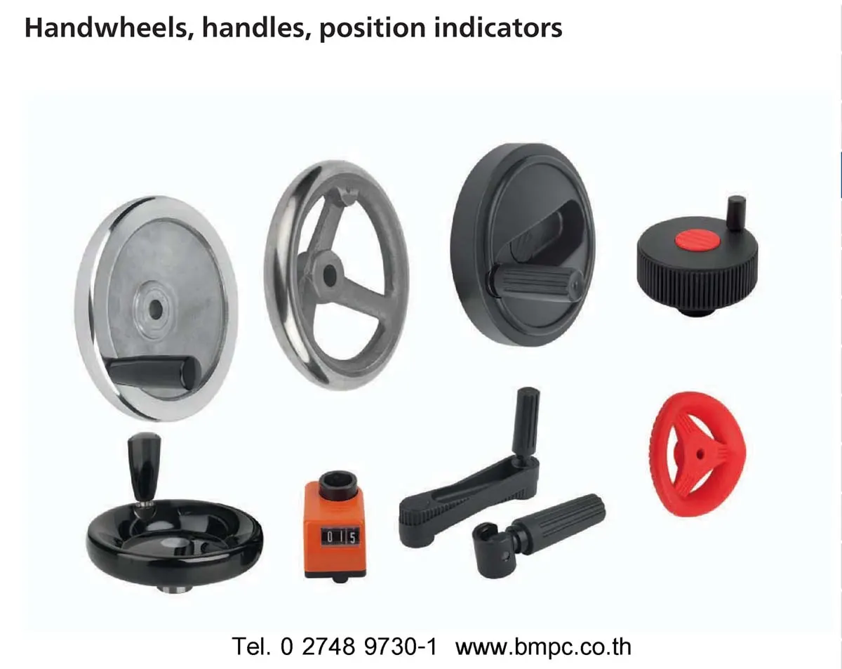 Revolving taper grips, ด้ามขันหมุนรอบตัวได้, Revolving handle, แหวนดีสสปริง, แหวนรองสำหรับงาน High axial load,  แหวนโค้ง