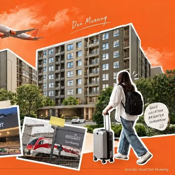 ดีคอนโด คลาวด์ ดอนเมือง คอนโด ใกล้สนามบินดอนเมือง แต่งครบ พร้อมอยู่ โทร 082-9946364