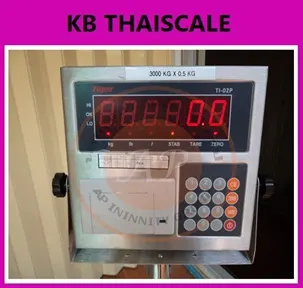เครื่องชั่งมีปริ้นท์ในตัว เครื่องชั่งพร้อมพิมพ์ ตาชั่งพิมพ์น้ำหนัก 2000kg*200g TI-02P-1010-2TS ฐานสแตนเลส