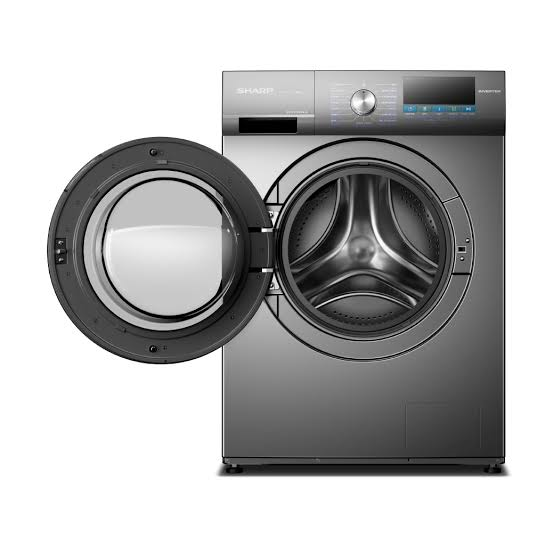 SHARP เครื่องซักผ้าฝาหน้า ES-F75XKS-G 7.5 กก.ประหยัดพลังงาน เงียบ ทนทานด้วยมอเตอร์อินเวอร์เตอร์ ES-F75XKS-G