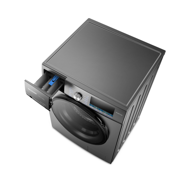 SHARP เครื่องซักผ้าฝาหน้า ES-F75XKS-G 7.5 กก.ประหยัดพลังงาน เงียบ ทนทานด้วยมอเตอร์อินเวอร์เตอร์ ES-F75XKS-G