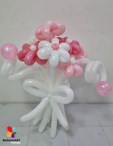 ร้านลูกโป่ง BalloonART Pattaya รับจัดช่อดอกไม้ลูกโป่ง ช่อดอกไม้สด