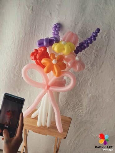 ร้านลูกโป่ง BalloonART Pattaya รับจัดช่อดอกไม้ลูกโป่ง ช่อดอกไม้สด