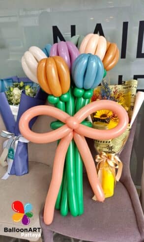 ร้านลูกโป่ง BalloonART Pattaya รับจัดช่อดอกไม้ลูกโป่ง ช่อดอกไม้สด