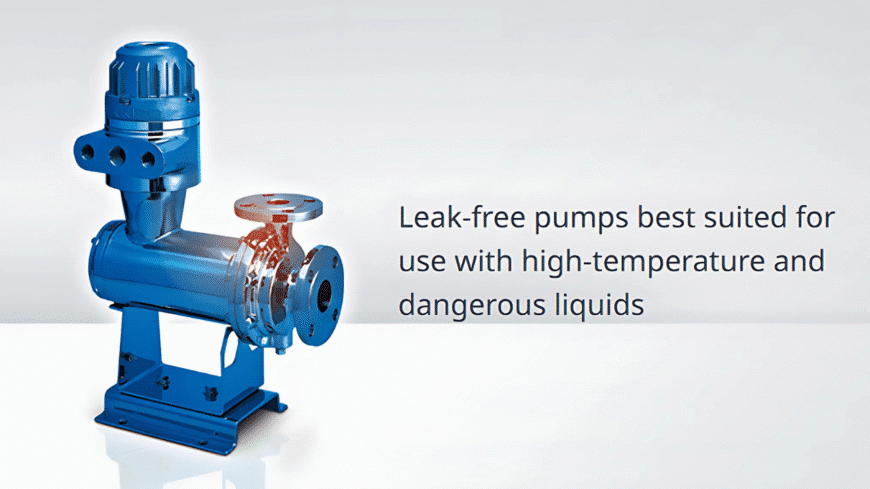 Non-Seal Pump (Canned Motor Pump) DE Group จำหน่ายสินค้าด้านวิศวกรรม นำเข้าจากต่างประเทศ ให้บริการงานซ่อมบำรุง