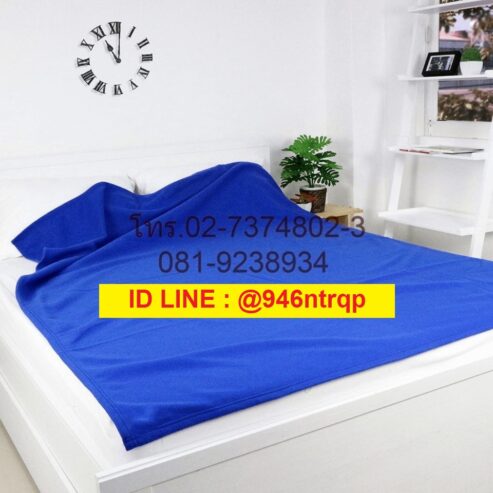 ขายผ้าห่มสำลี 5 ฟุต สีน้ำเงิน 1 ผืน หรือ ยกลัง 30 ผืน มีสต็อกจร้า 02-7374802-3